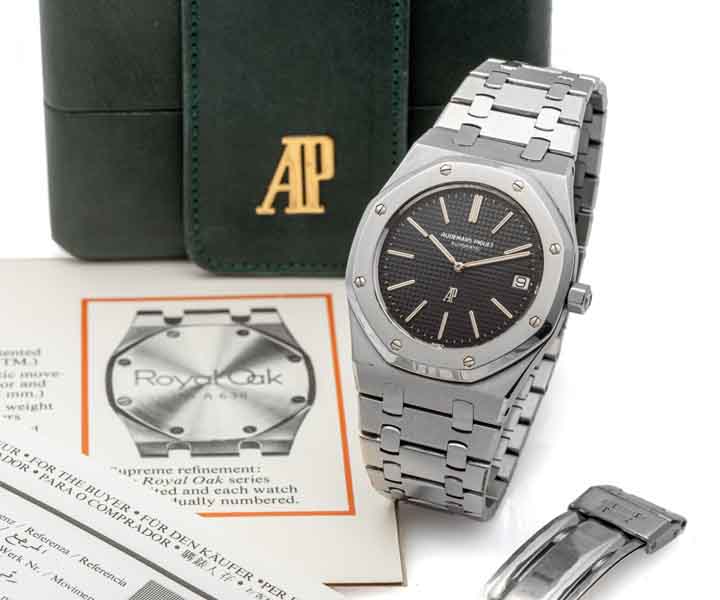 Lot 212,  Geneva, May 9th, 2021  AUDEMARS PIGUET, REF. 5402, «ROYAL OAK», C SERIES, ORIGINAL WARRANTY, STAINLESS STEEL